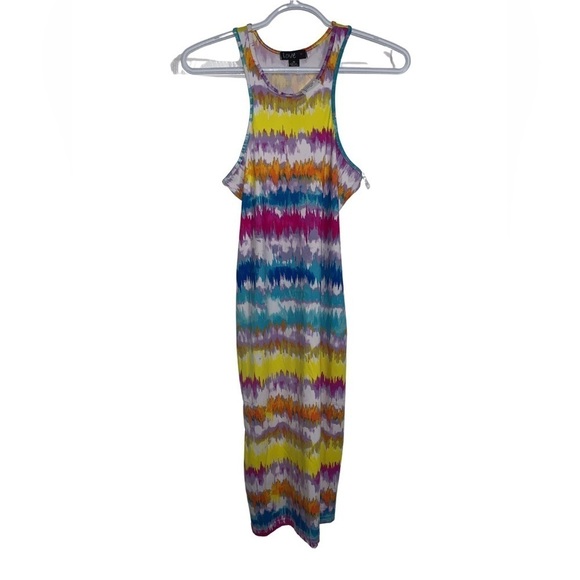 Nwt Tie Die Multicoloured Tank Dress by Rouge - Picture 4 of 7
